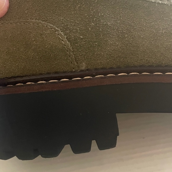 Nordstrom Caslon Olive Suede Women's Loafers - Picture 12 of 13